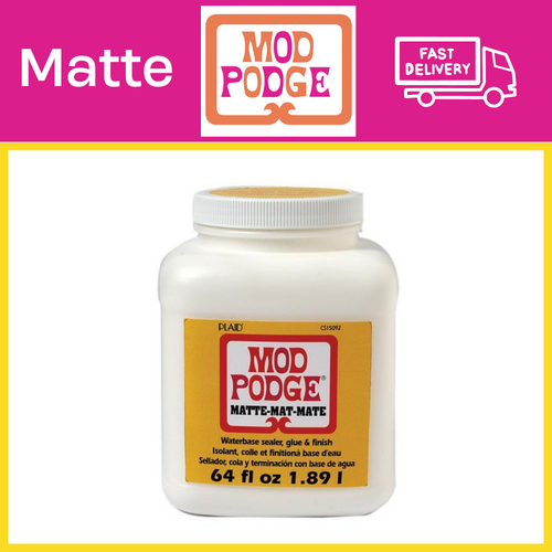 Mod Podge All-In-One Glue/Sealer Medium - Matte Finish -1.8 Litres (64oz) - CS15092