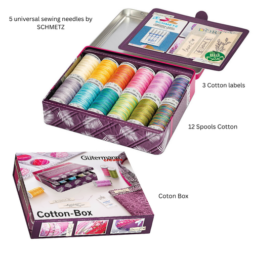 Gutermann Sew-All 100% Cotton 30 Sewing Thread 300m Cotton Box Set - 799783