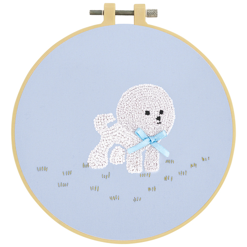 Make It Printed Embroidery Hand Stitching Kit 12.3 x 8.4cm - PETITE POODLE 