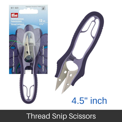 PRYM Professional Thread Scissors Snips Cutter Rustproof Precise Cut 120mm (4.5"Inch) - 611523