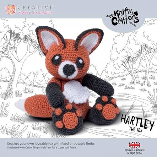 The Knitty Critters Collection Crochet Kit 036088 - Hartley The Fox
