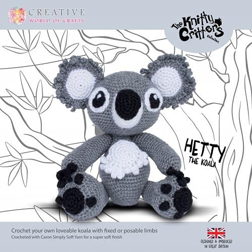 The Knitty Critters Collection Crochet Kit 036088 - Hetty The Koala 