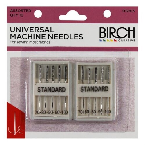 Birch Universal Sewing Machine Needles 10ON 70-100 - Assorted