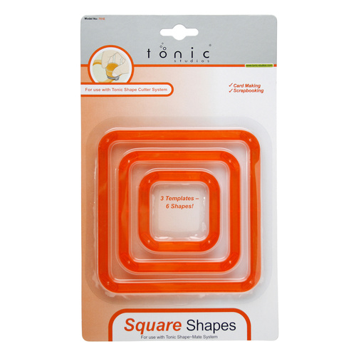 Square Shape Template Set Tonic 3 Piece Set Scrapbooking Card Making | XCU751
