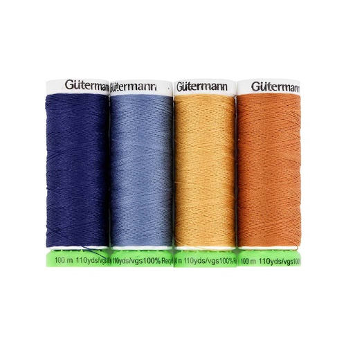 Gutermann Quilting Sewing Thread Set - 4 x 100m Reels - 731136 - COL 2