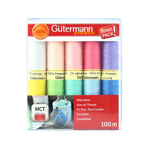 Gutermann Quilting Sewing Thread Set - 10 x 100m Reels - 734006 - COL 2
