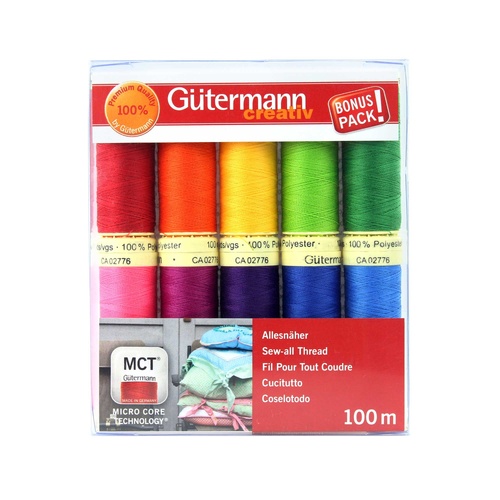 Gutermann Quilting Sewing Thread Set - 10 x 100m Reels - 734006 - COL 3