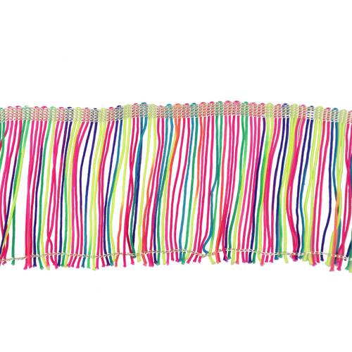 Rainbow Trim Fringe Loop Braid 90mm x 20m - 290022