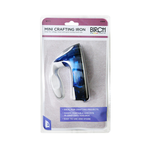 BIRCH Mini Crafting Iron Ideal for Craft, Travel, Needlework, Dressmaking - 171016