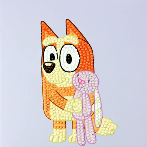 BLUEY Diamond Painting Box 15cm x 15cm Diamond Dotz - Bingo & Floppy