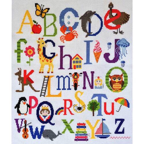 Make It Alphabet Sampler Cross Stitch 32.5cm x 38.5cm - 585206