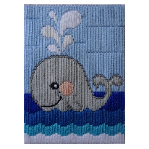 Whale Longstitch Kit Kids Beginner Beutron 15cm x 18cm | 585214