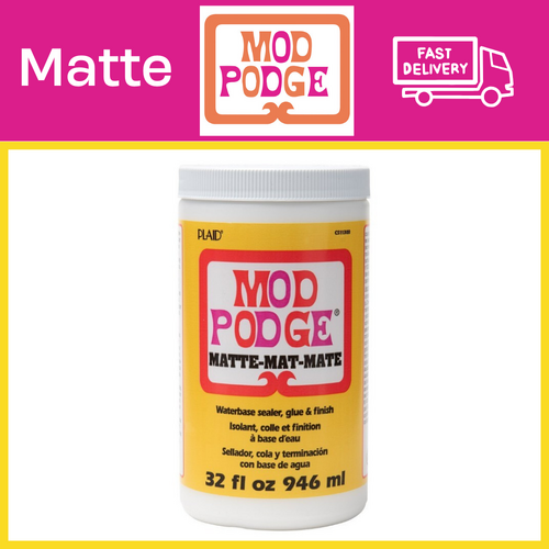 Mod Podge Matte - 32oz / 946ml Waterbased Glue, Sealer & Finish Art And Craft Projects