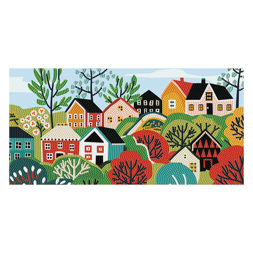 Diamond Dotz Kit Village 20cm x 40cm - DBX4.003