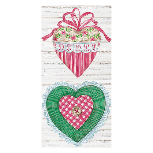 Diamond Dotz Kit Country Hearts 40cm x 20cm - DBX4.007