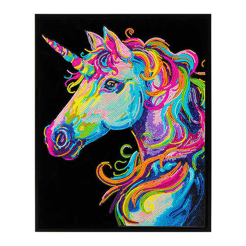 Diamond Dotz Kit Neon Flock 35.5cm x 45.7cm - Neon Unicorn