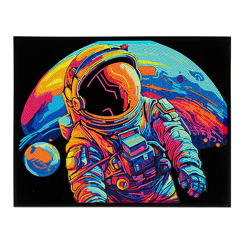 Diamond Dotz Kit Neon Flock 35.5cm x 45.7cm - Neon Astronaut