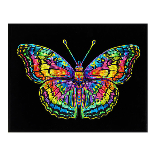 Diamond Dotz Kit Neon Flock 35.5cm x 45.7cm - Neon Butterfly