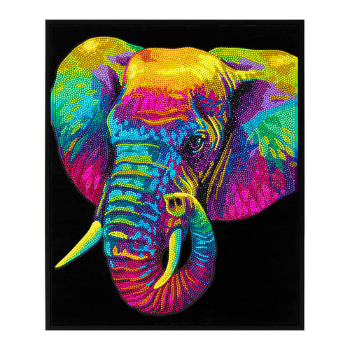 Diamond Dotz Kit Neon Flock 35.5cm x 45.7cm - Neon Elephant