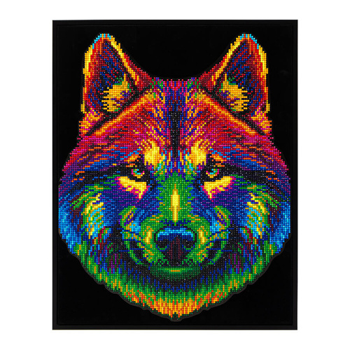 Diamond Dotz Kit Neon Flock 35.5cm x 45.7cm - Neon Wolf