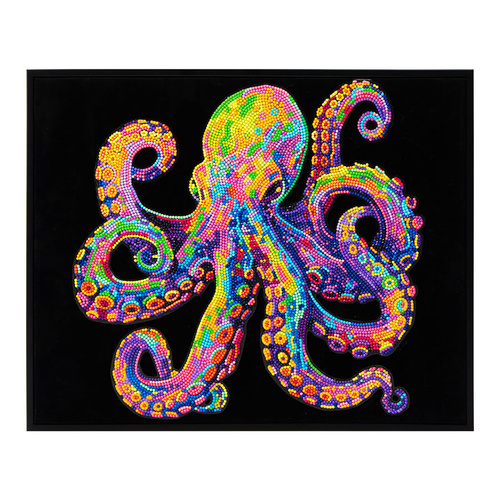 Diamond Dotz Kit Neon Flock 35.5cm x 45.7cm - Neon Octopus
