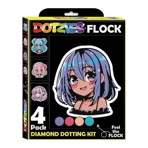 Diamond Dotz Neon Dotzies Flock 25.4cm x 20.32cm - Anime Girls