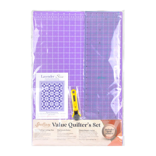 Large Cutting Matt Quilt Club Sew Easy Value Pack Kit Quilter's Set | ER4116