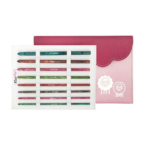 Single Ended Crochet Hook Set Knitpro Dreamz Deluxe 8 Hooks | 3.50mm - 8.00mm | KPD.200649