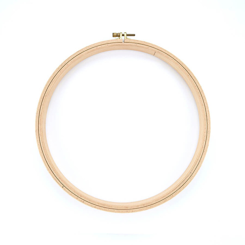 Nurge Embroidery Hoop, Wooden Screwed 16mm, Beechwood No 7, 11" / 280mm - MN120.7