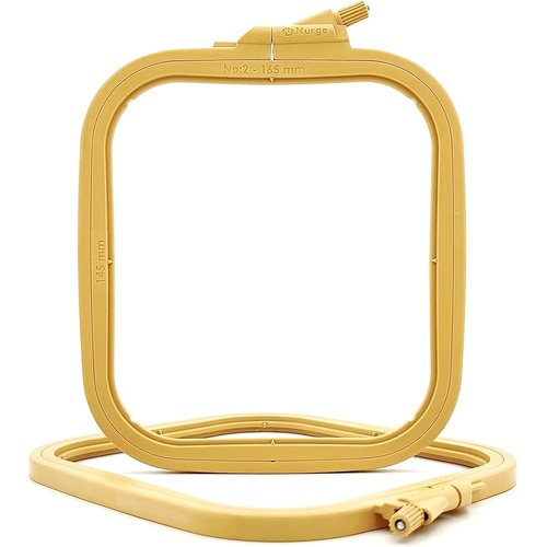 Nurge Embroidery Hoop, Square Plastic No 2, 145 x 165mm - MN170.12