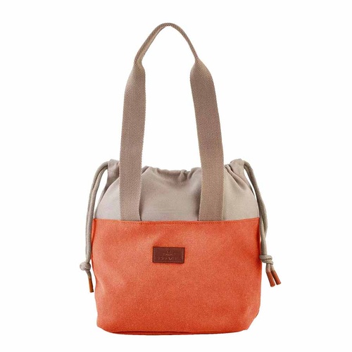 Eco Vita Knitting & Crochet Storage Outdoor Bag With Drawstring Closure "DMC"  | 28 x 24 x 14cm | U2123 - TERRACOTTA