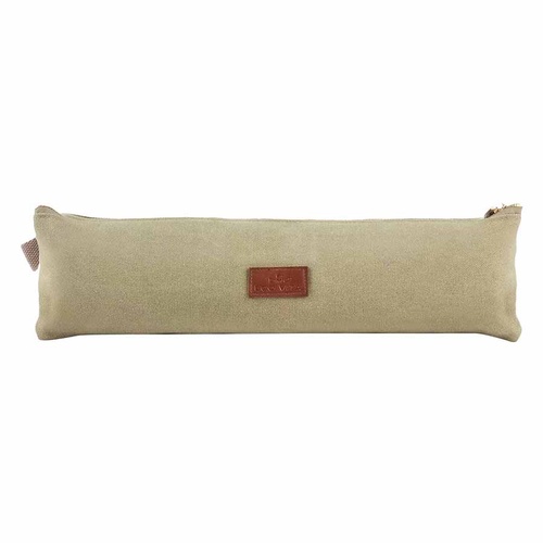 Eco Vita Knitting & Crochet Needle Storage Pouch/Bag With Zipper Closure "DMC"  | 43 x 12cm | U2126 - KHAKI