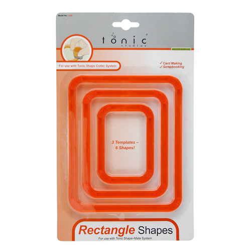 Rectangle Shape Template Set Tonic 3 Piece Set Scrapbooking Card Making | XCU752