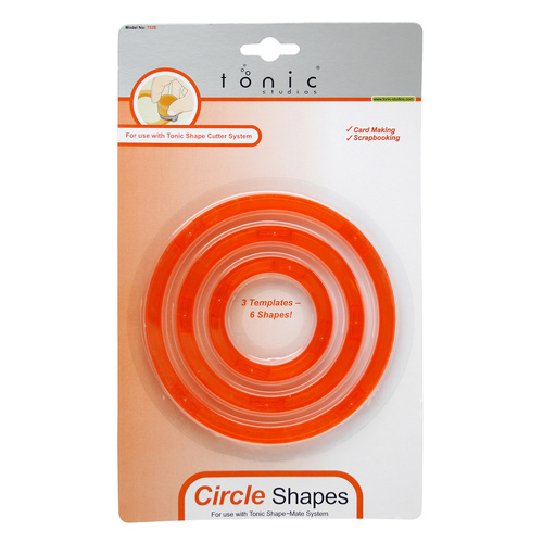 Circle Shape Template Set Tonic 3 Piece Set Scrapbooking Card Making | XCU753