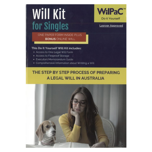 Wilpac Will Legal Kit for Singles Do It Yourself With Instructions Included