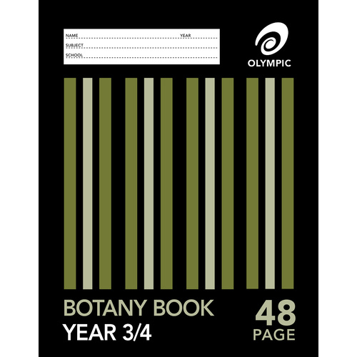 Olympic Botany Book A4 (Year 3/4) 48 Pages - 20 Pack