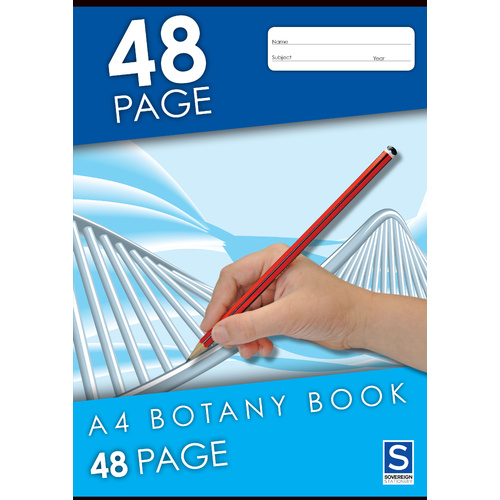 Sovereign Botany Book A4 8mm Botany 48 Page - 20 Pack