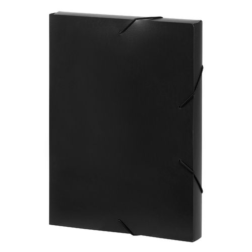 Marbig A4 Document Box 30mm 300 Sheet Capacity Box File Black 10 Pack - 2019902