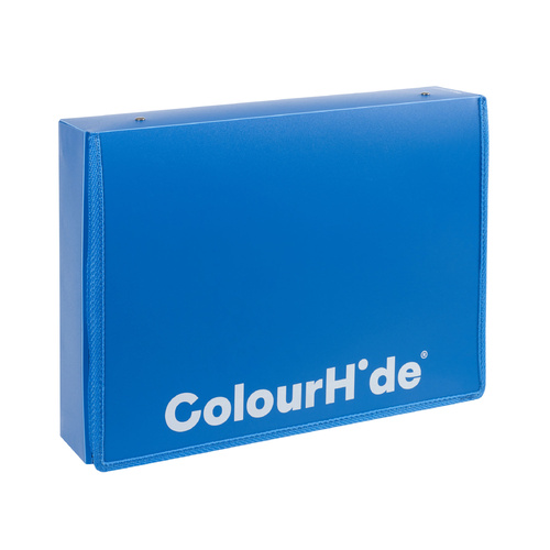 Colourhide Box File A4/Foolscap With Zipper 8002001 - Blue