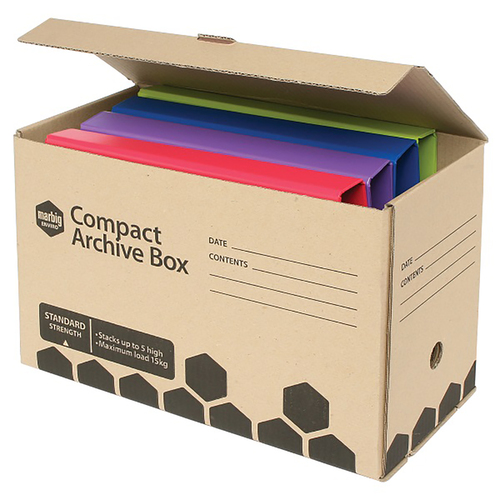 Marbig Compact Archive Box 6 Pack - 80075R/2