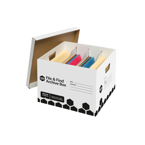 Marbig File & Find Archive Box 5 Pack - 800501B