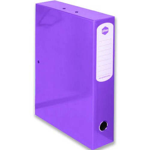 Marbig Box File A4/Foolscap 75mm 500 Sheets Summer Colours - Purple