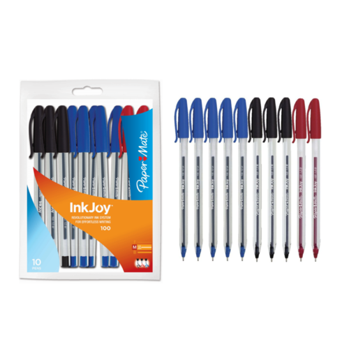 PaperMate InkJoy 100 Ballpoint Pens Assorted 10 Pack - AP012984