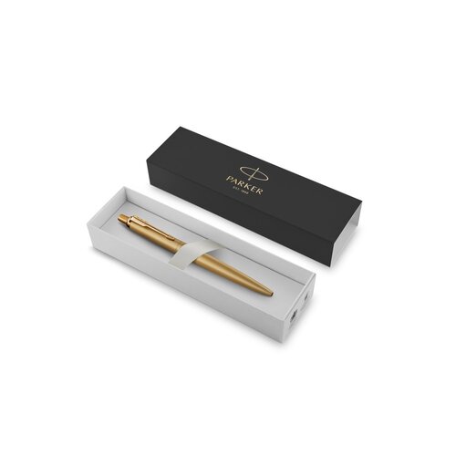 Parker Jotter Stainless Steel Ballpoint Pen Monochrome Gold Gift Boxed