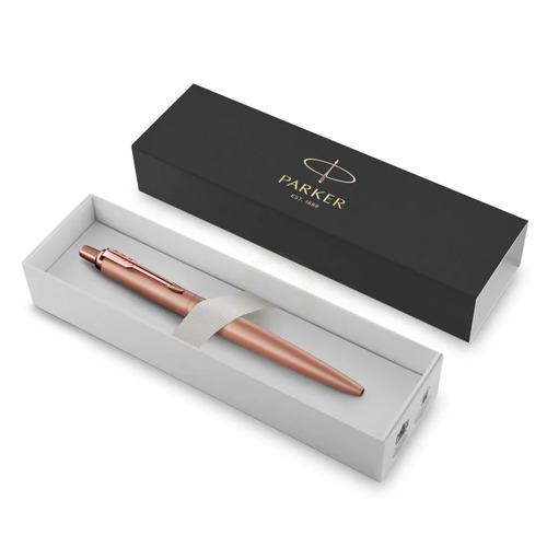 Parker Jotter Stainless Steel Ballpoint Pen Monochrome Pink Gold Gift Boxed