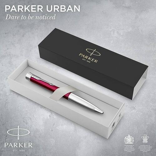 Parker Urban Twist Chrome Trim Ballpoint Pen Magenta - 2143642