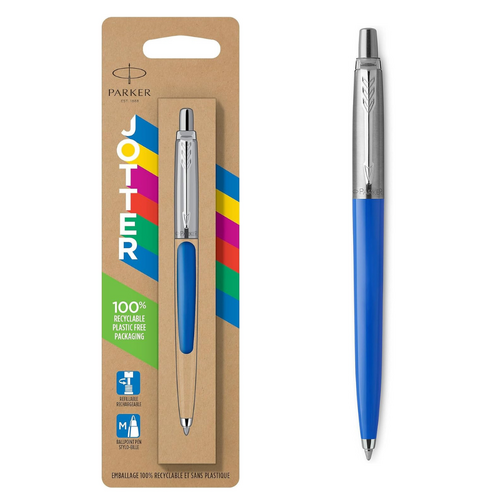 Parker Jotter Originals Ballpoint Pen Collection 90s Finish Medium 2076052 - Retro Blue