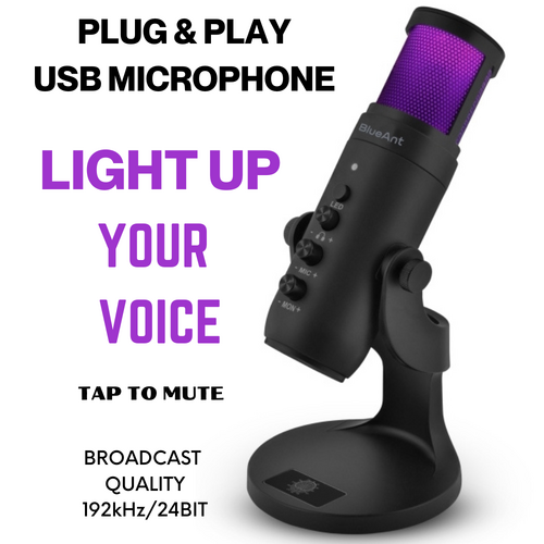 Blueant StreamX USB Microphone Streaming Studio - LED Colours