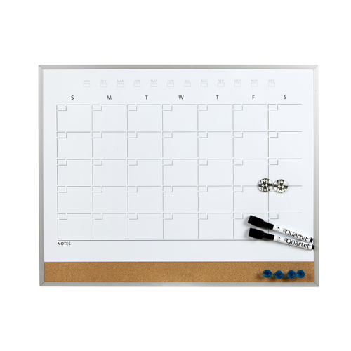 Quartet Magnetic Combination Board Calendar Planner Board 406 x 508mm