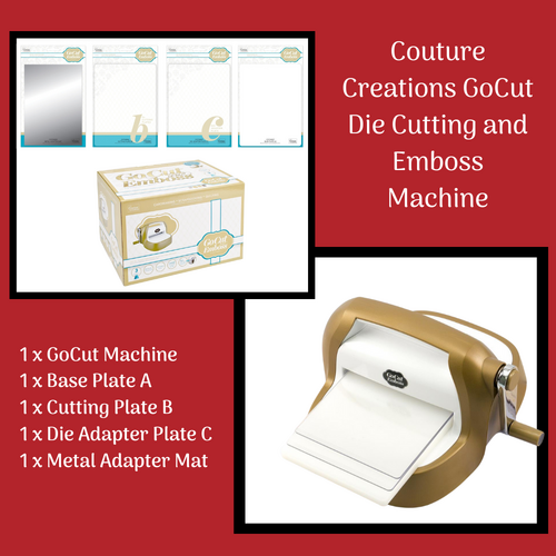 Couture Creations GoCut Die Cutting and Emboss Machine + Metal Adapter Go Cut - CO724824